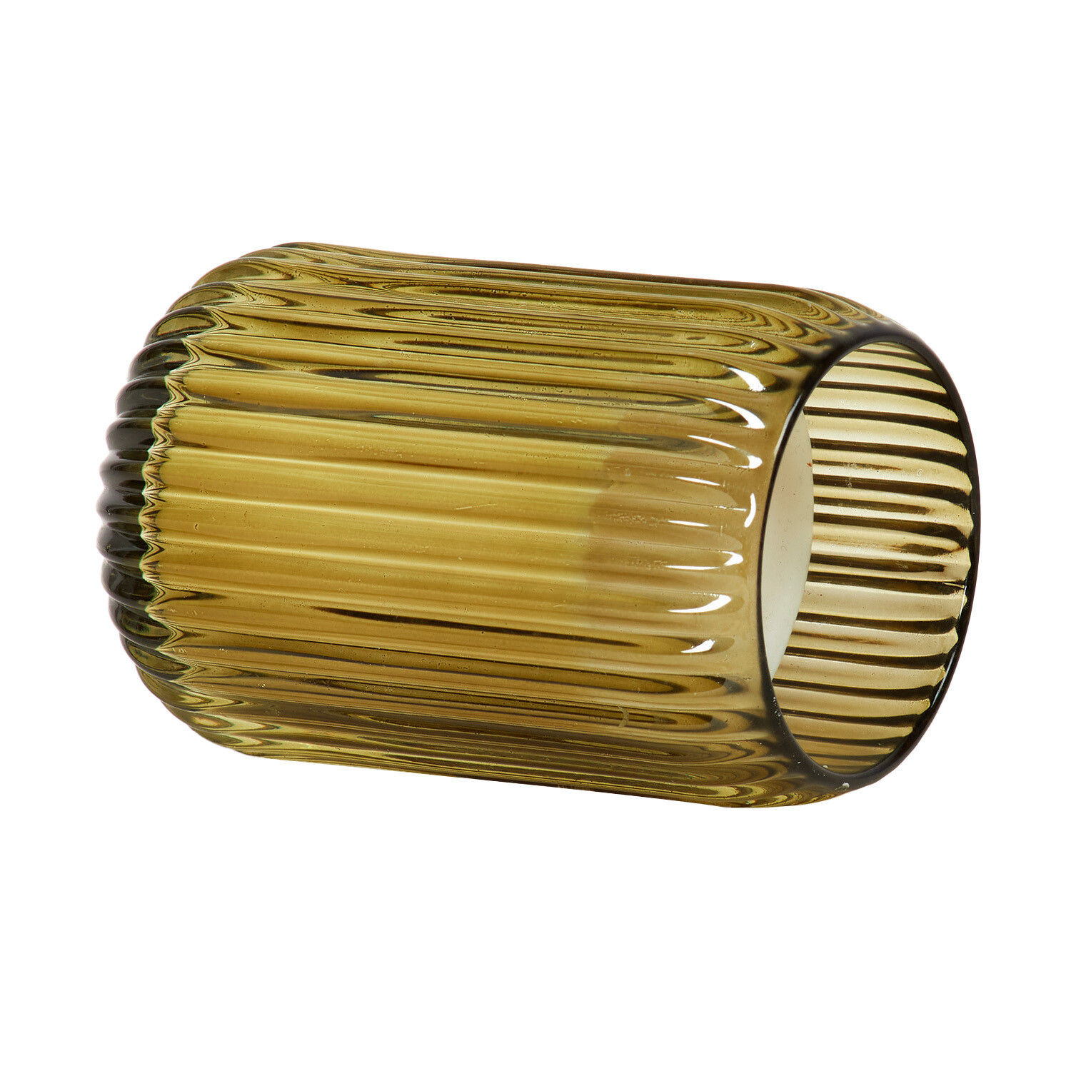 Ribbed Glass Candle Image 11