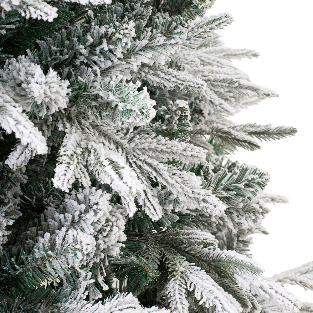 Living and Home X-Frame Stand Snow-Flocked PE Christmas Tree 6.8ft Image 3