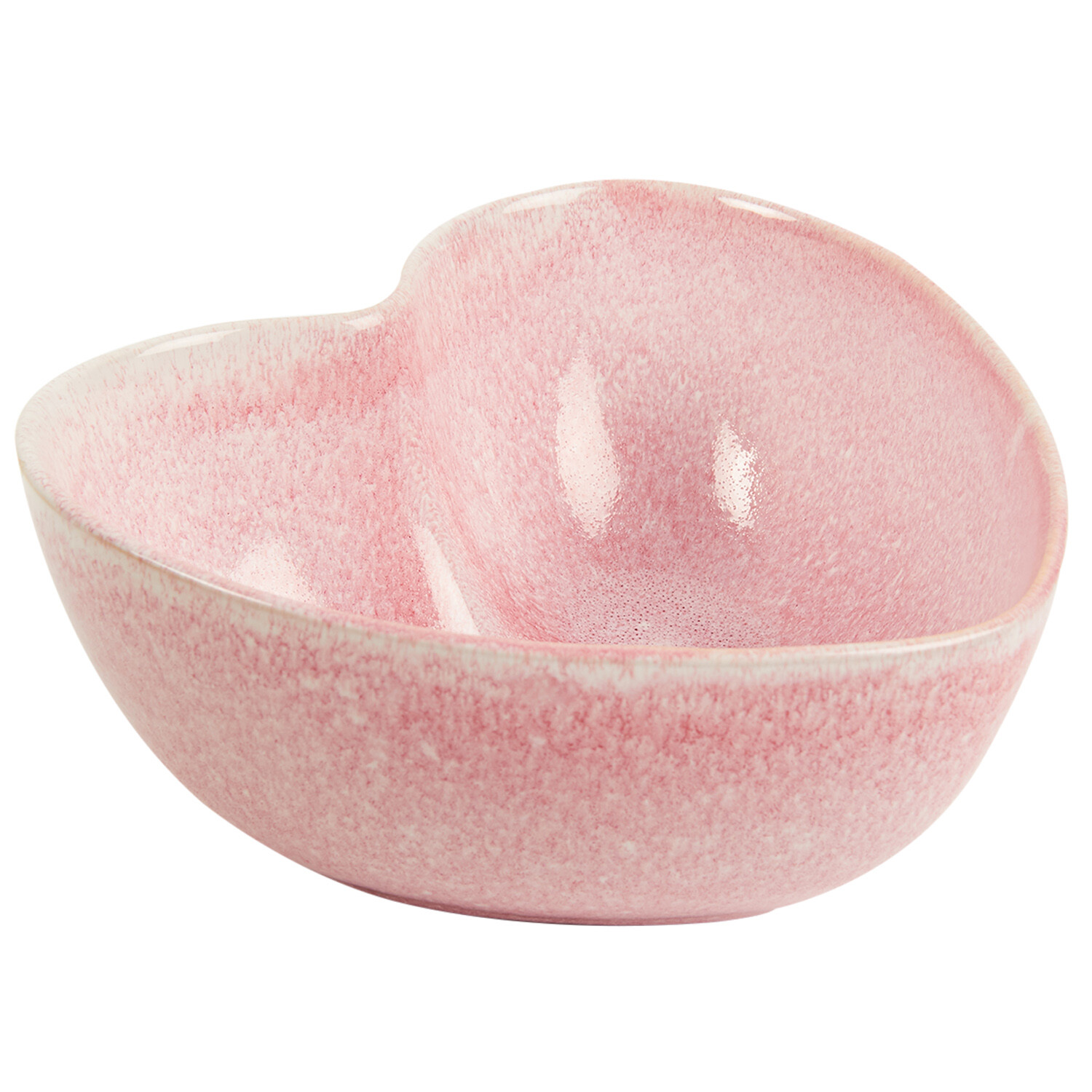 Heart Reactive Glaze Bowl - Pink / Large Image 2