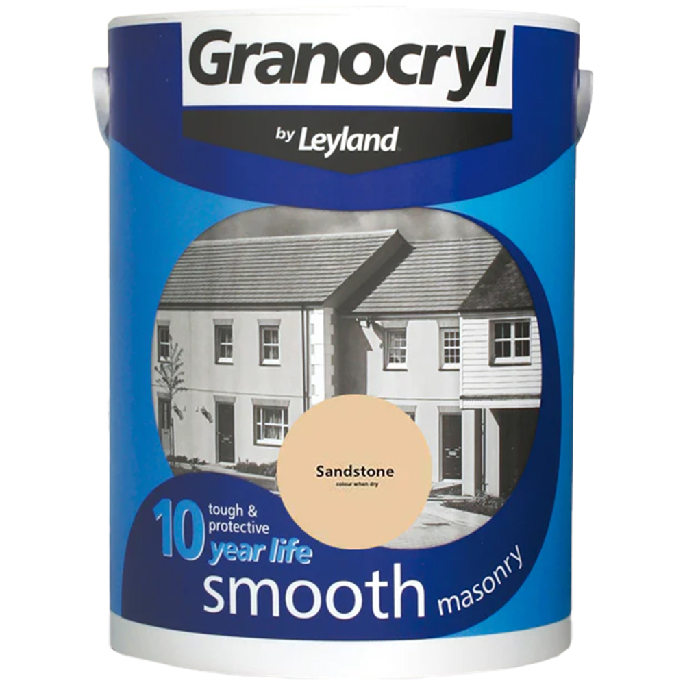 Leyland Granocryl Smooth Masonry Sandstone Paint 5L Image 2