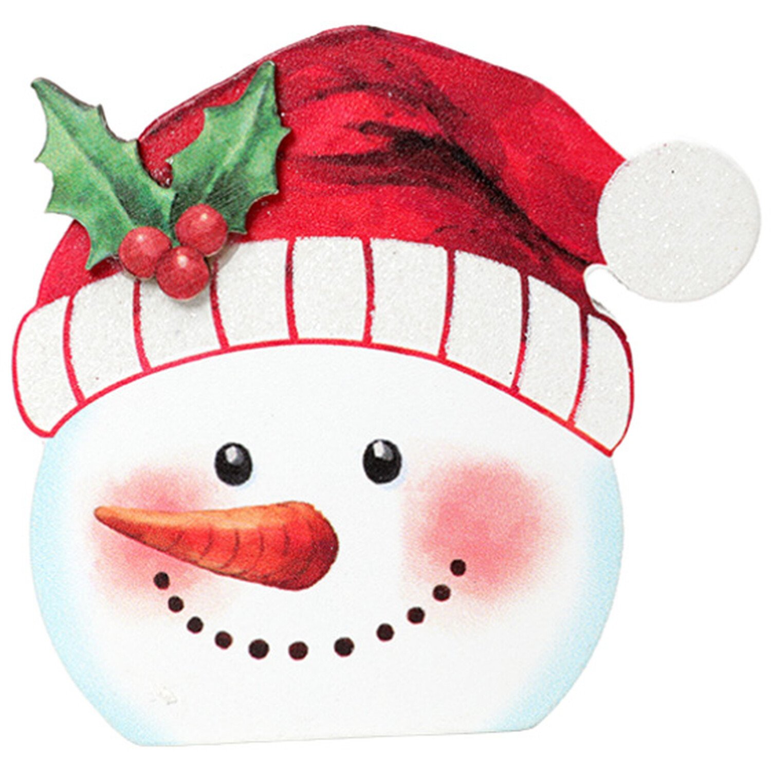 Let It Snow Snowman Block Image 4