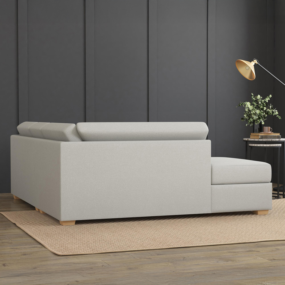 Modo 3 Seater Venice Mink Left Hand Fixed Back L-Shape Corner Sofa Image 8