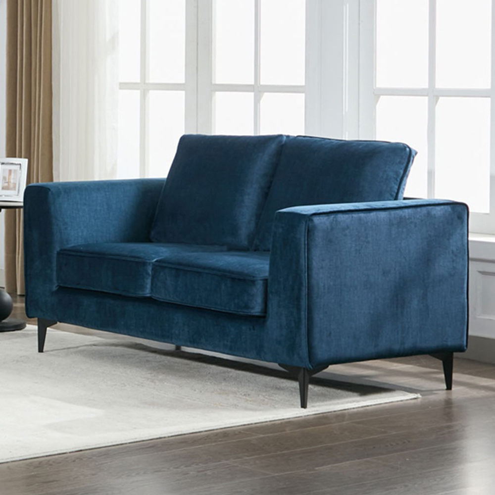 Brooklyn 2 Seater Ocean Blue Sofa Image 1