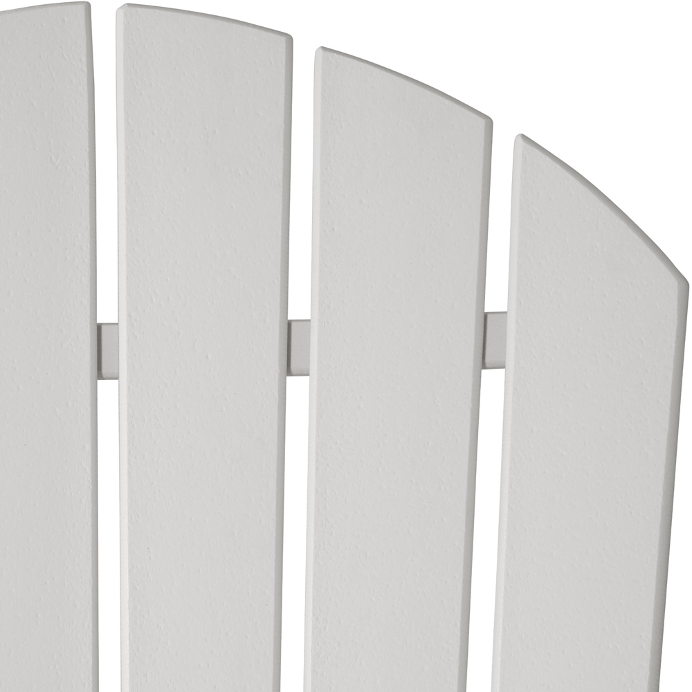 tectake Adirondack Design White Garden Chair Image 7