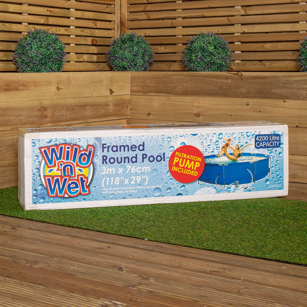 Samuel Alexander Giant Round Framed Pool 4200L with Filtration Pump Image 2