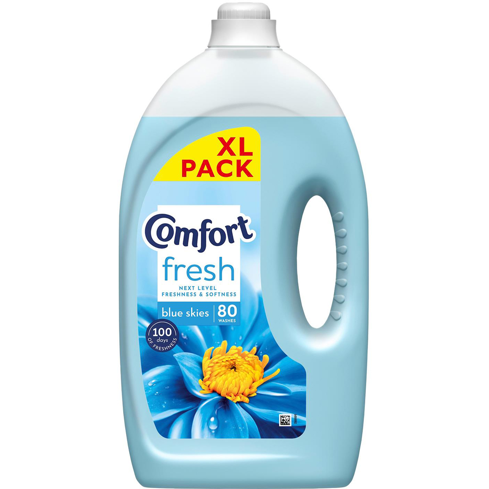 Comfort Fresh Blue Skies Liquid Fabric Conditioner 80 Washes 2.4L 4 Pack Image 2