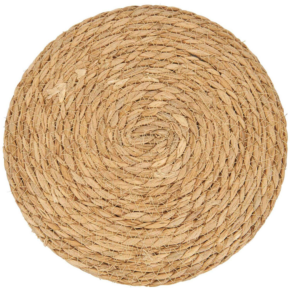 Natural Water Hyacinth Foot Stool Image 6