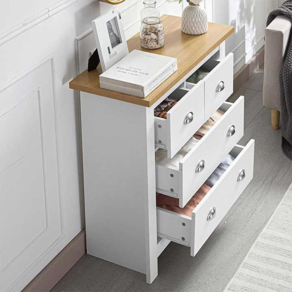 Kosy Koala 4 Drawer White Storage Cabinet Image 3
