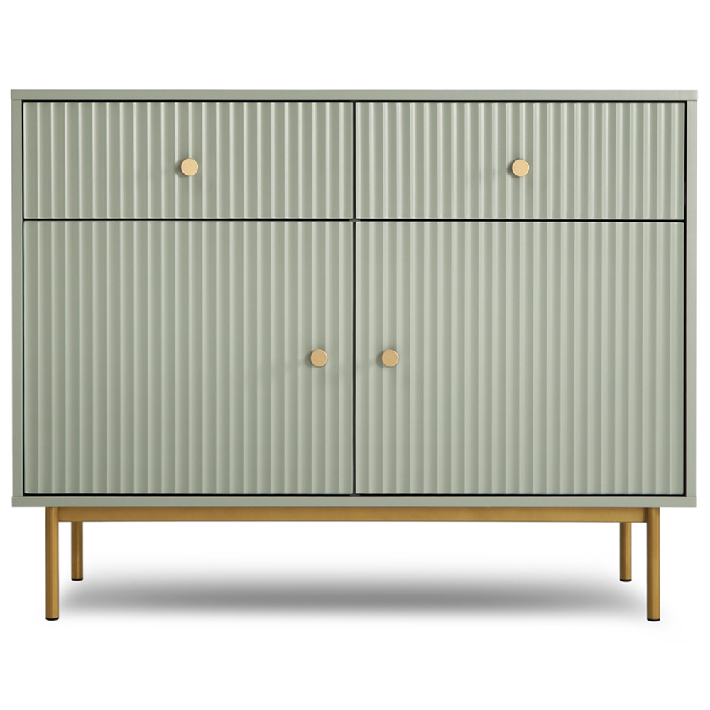Devon 2 Door 2 Drawer Sage Cabinet Image 2