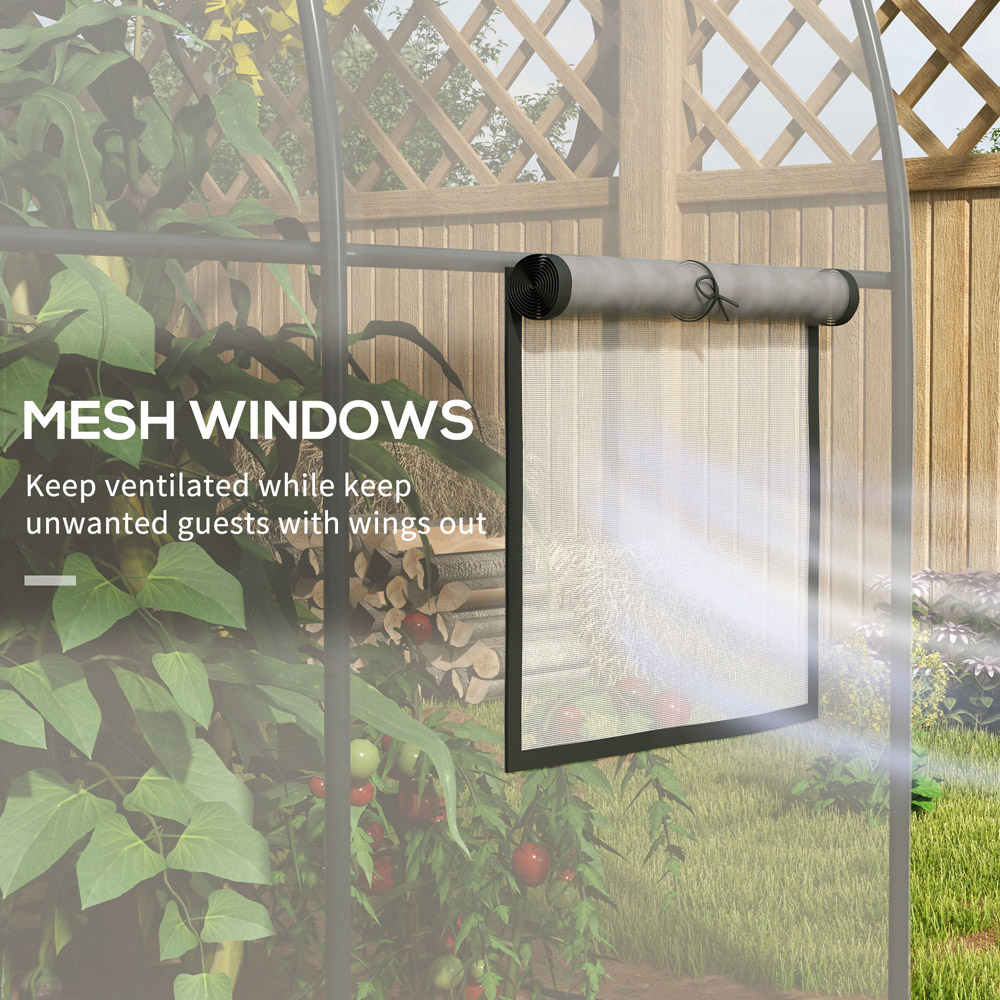 Outsunny Clear 6.5 x 10ft Walk In Polytunnel Greenhouse  Image 6