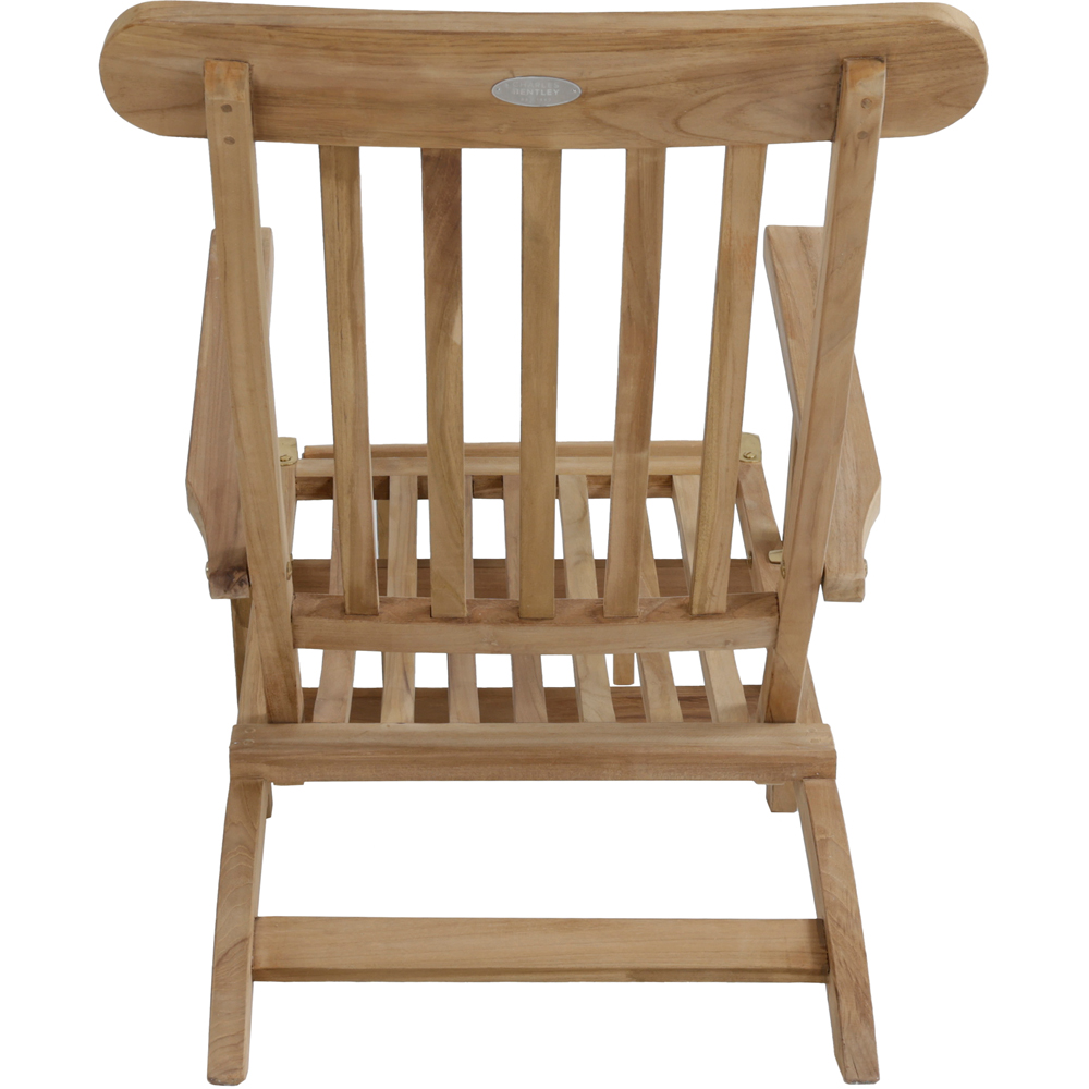 Charles Bentley Teak Steamer Sun Lounger Image 5