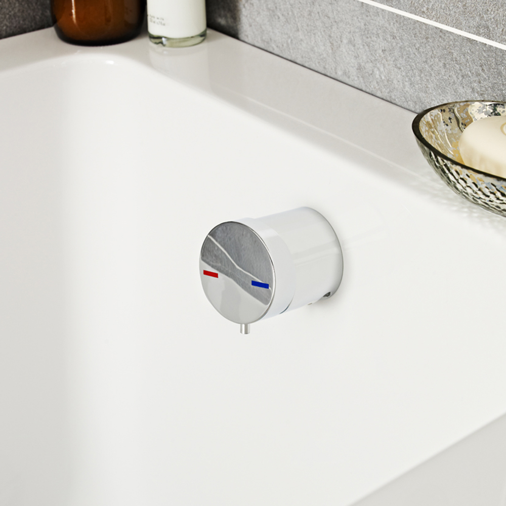 nuie BC Designs Chrome Free flow Bath Filler 550 x 68 x 74mm Image 2