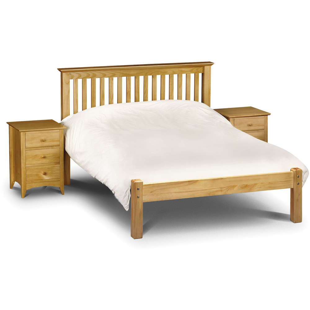 Julian Bowen Barcelona Double Pine Low Foot End Bed Frame Image 2