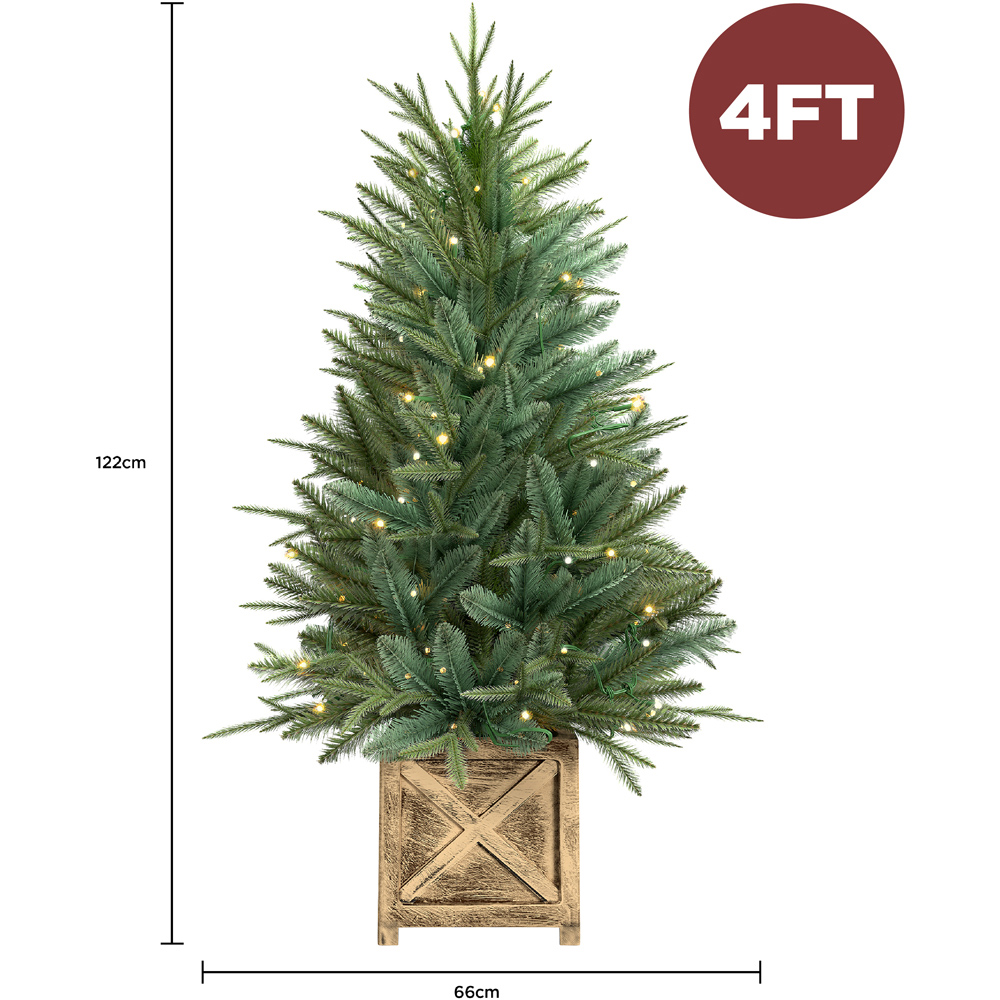 Charles Bentley Luxury Pre-Lit Faux Christmas Tree 4ft Image 6