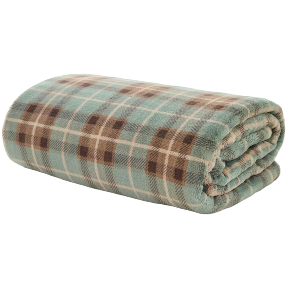 Deyongs Highland Green Fell Check Throw 140 x 180cm Image 1