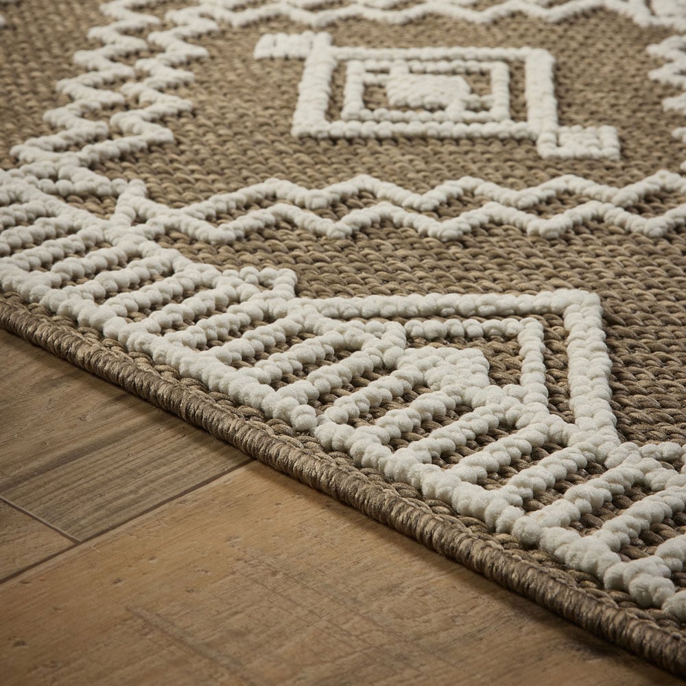 Origins Atlas Diamond Coffee Rug 160 x 230cm Image 4