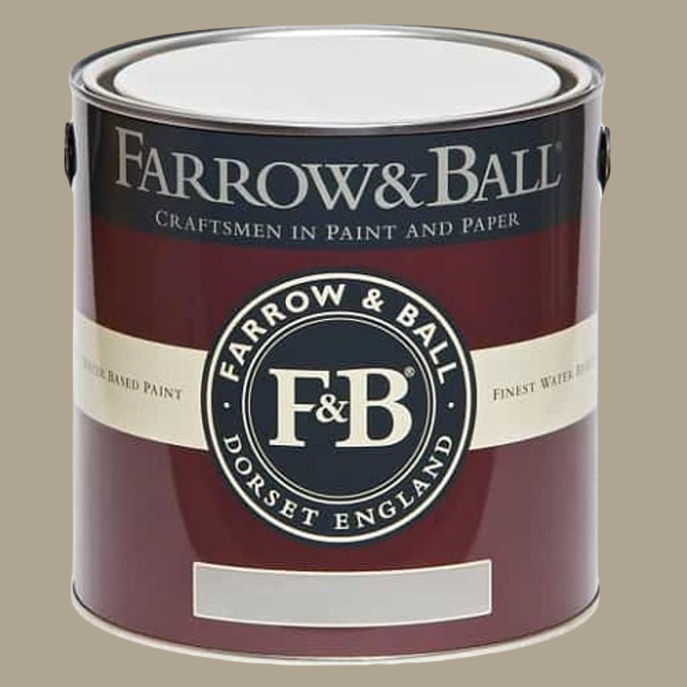 Farrow & Ball Interior Wood and Metal 17 Light Grey Flat Eggshell Paint 2.5L Image 2
