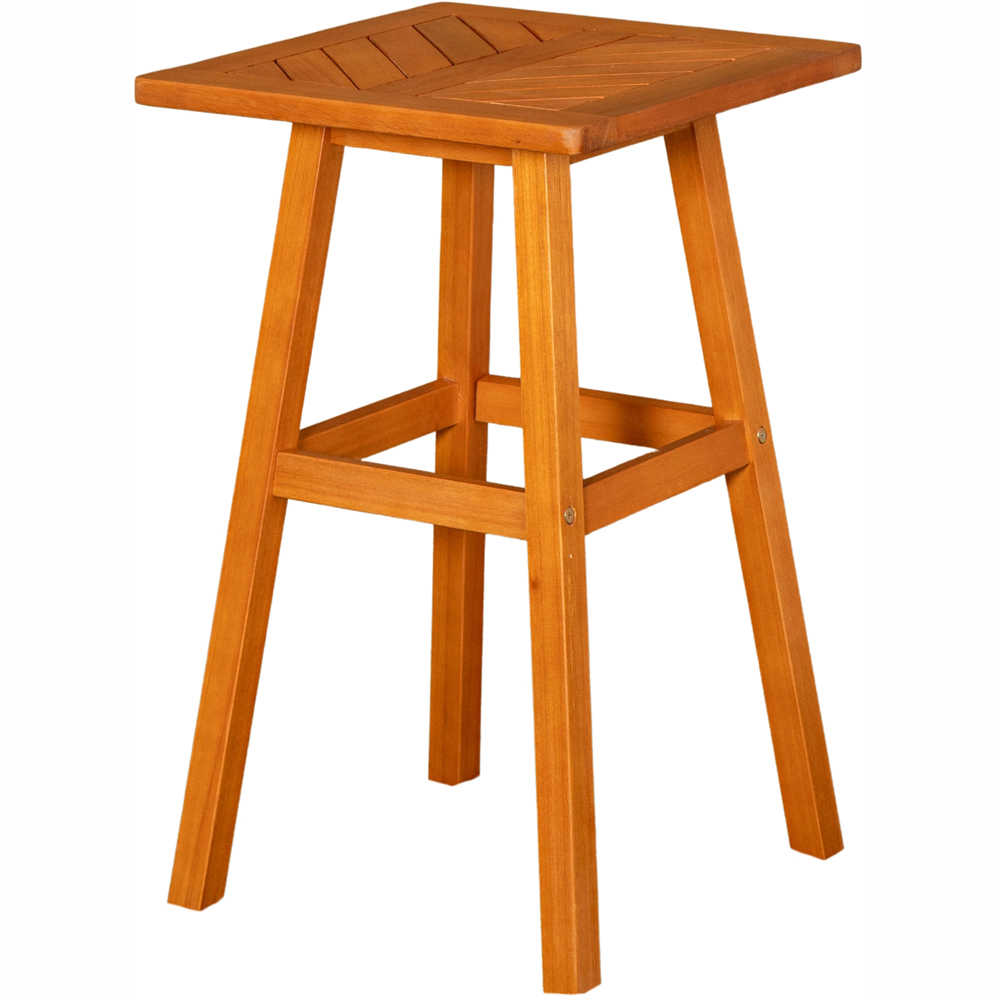 Samuel Alexander Kapalua Wooden Slatted Garden Side Table 73 x 45cm Image 2