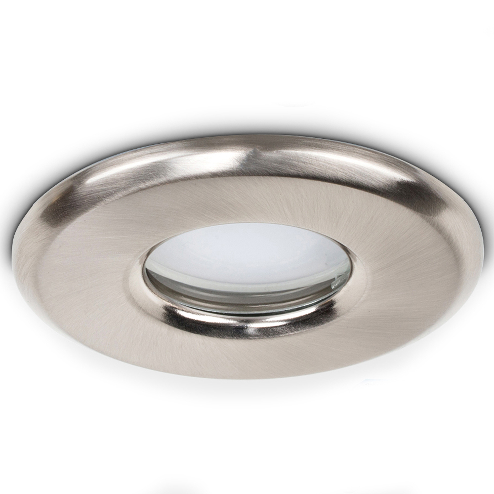 ValueLights Brushed Chrome Cool White LED Ceiling Downlight 6 Pack Image 3