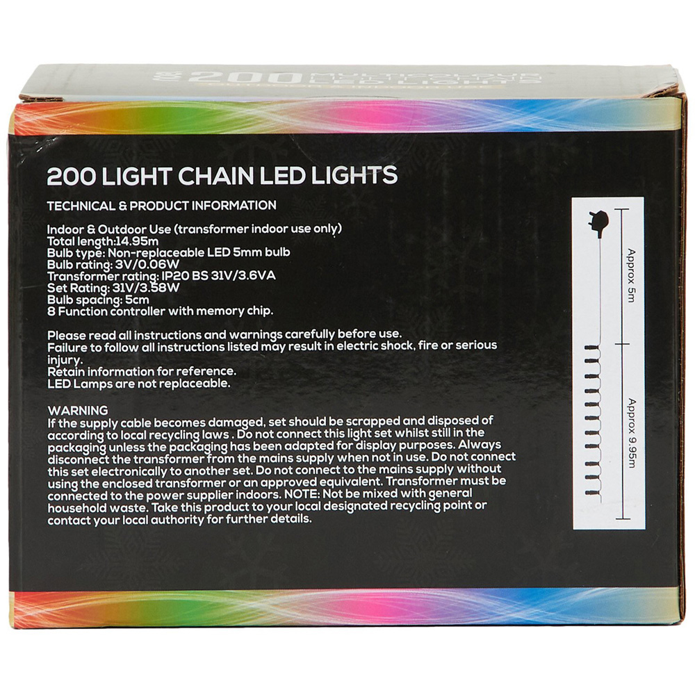 200 Classic Light Chain Multicolour - Multicolour Image 3