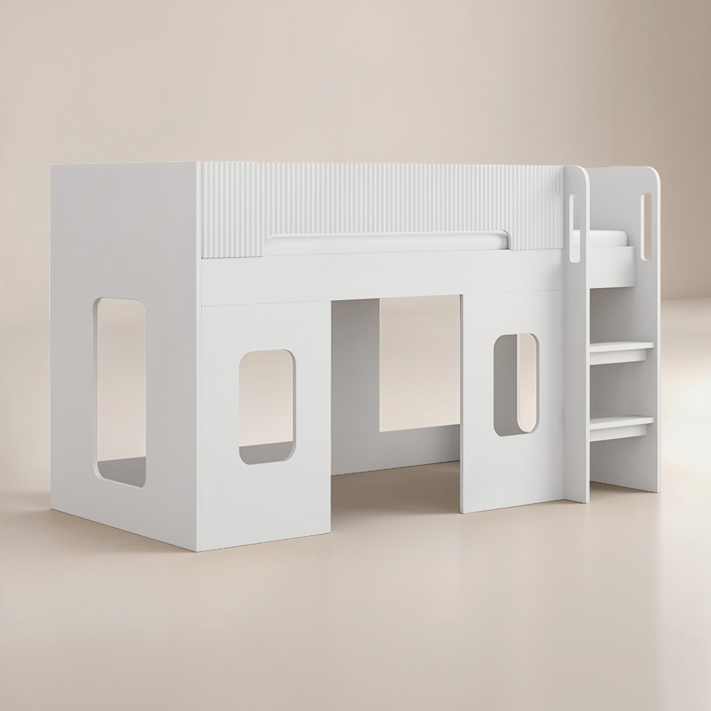 Flair Lino White Play House Mid Sleeper Image 2