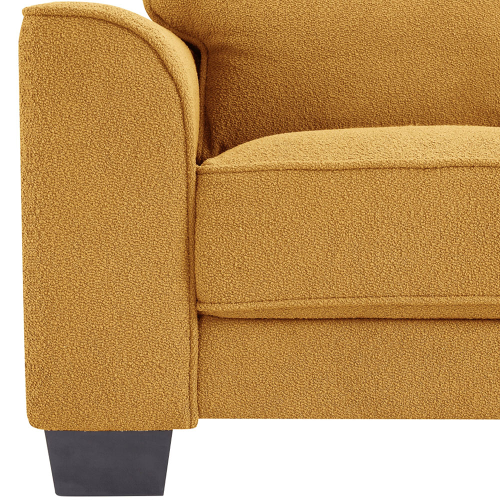 Home Detail Jada 3 Seater Mustard Boucle Sofa Image 5