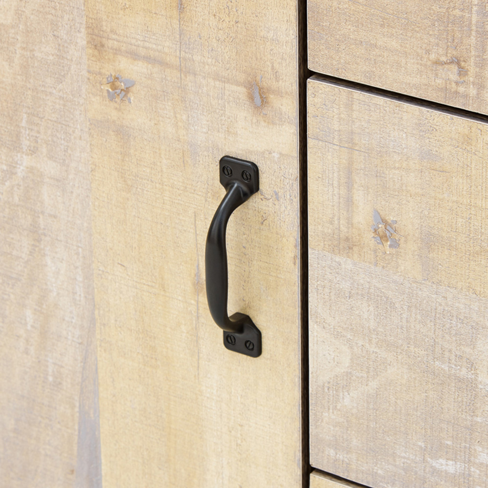 GFW Boston 2 Door 3 Drawer Oak Sideboard Image 7