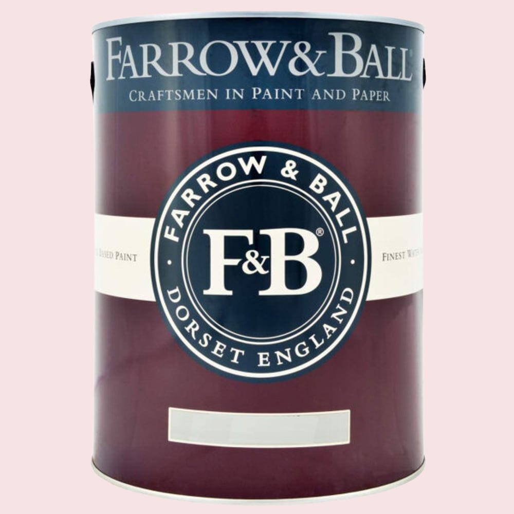 Farrow & Ball Interior Wood and Metal 245 Middleton Pink Flat Eggshell Paint 5L Image 2
