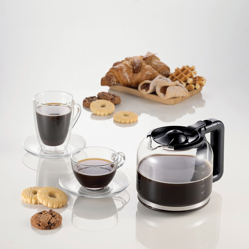 Ariete AR1398 Black Stainless Steel 1.5L Digital Filter Coffee Machine Image 8