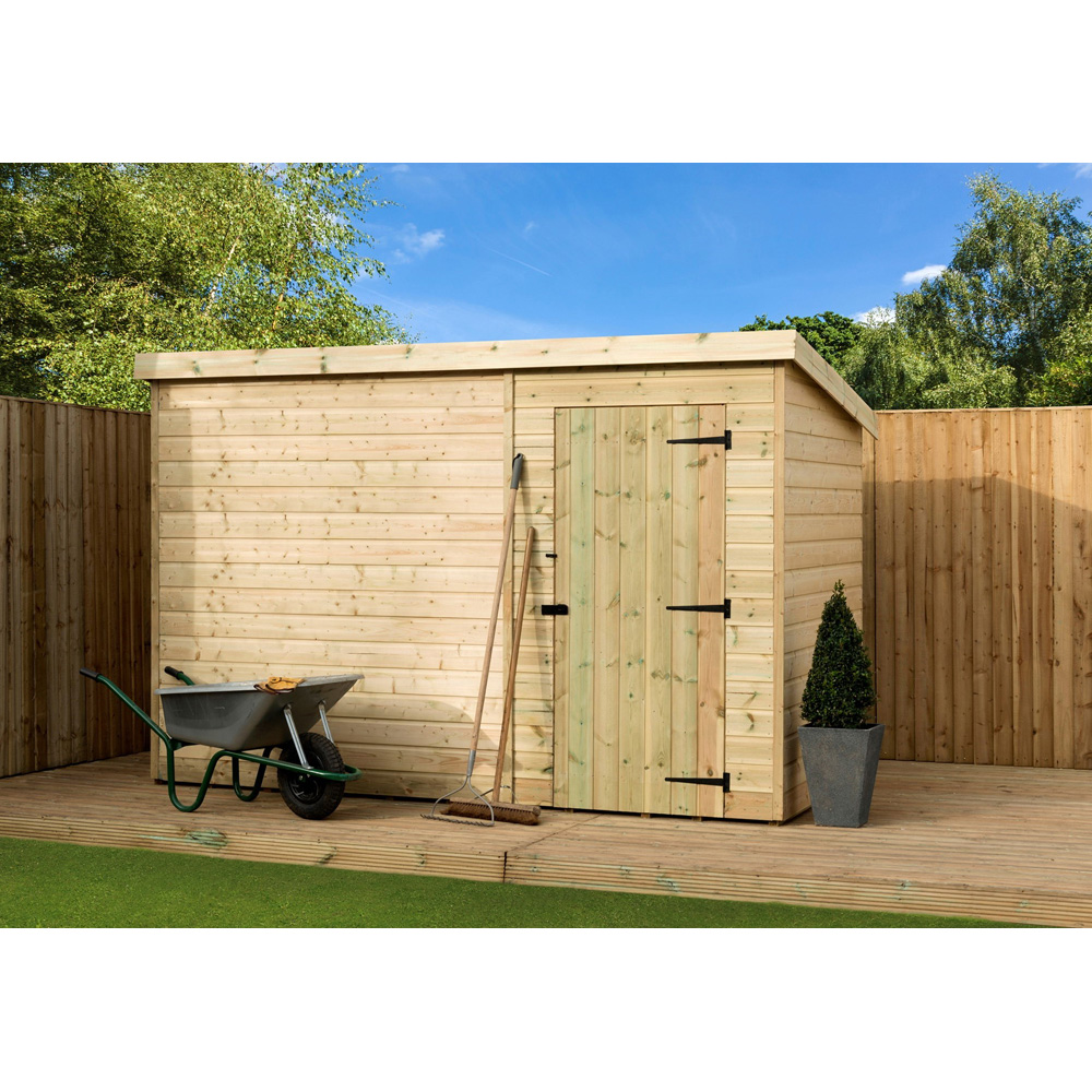Empire Sheds 1000 9 x 6ft Tongue and Groove Pent Garden Shed Image 2