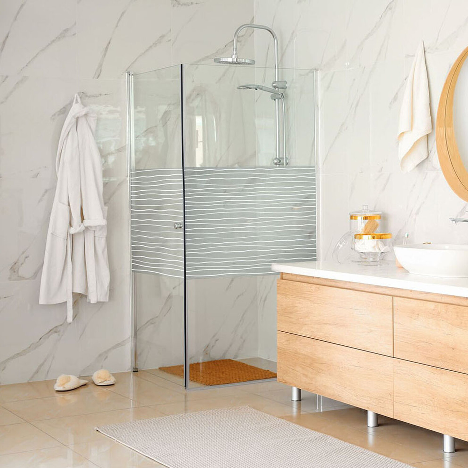 d-c-fix Self Adhesive Waves Window Privacy Film Image 2