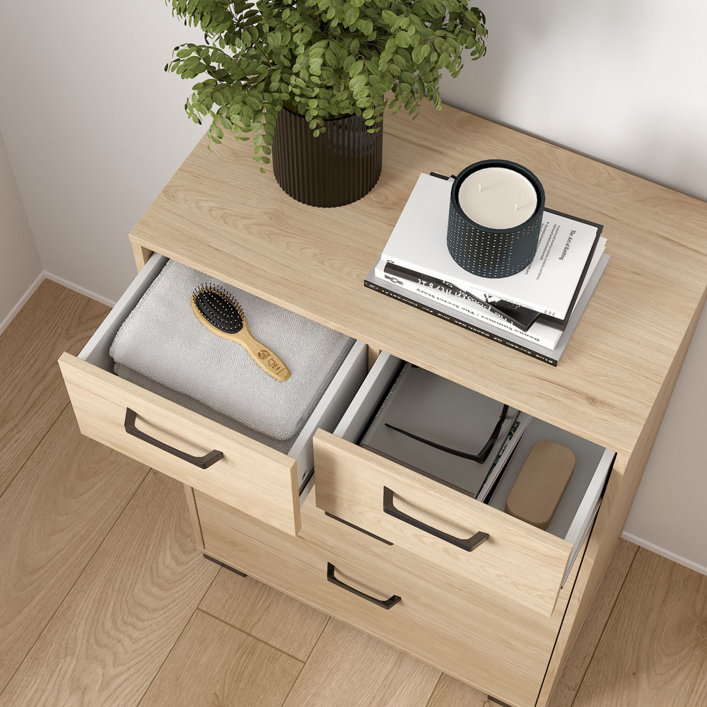 Florence Sofia 5 Drawer Jackson Hickory Chest of Drawers Image 5