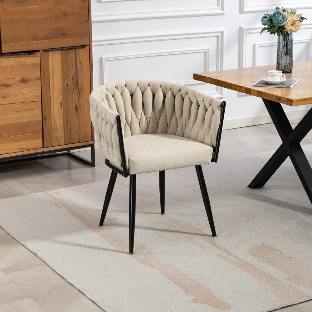 Artemis Home Aneta Set of 2 Beige Dining Chairs Image 7