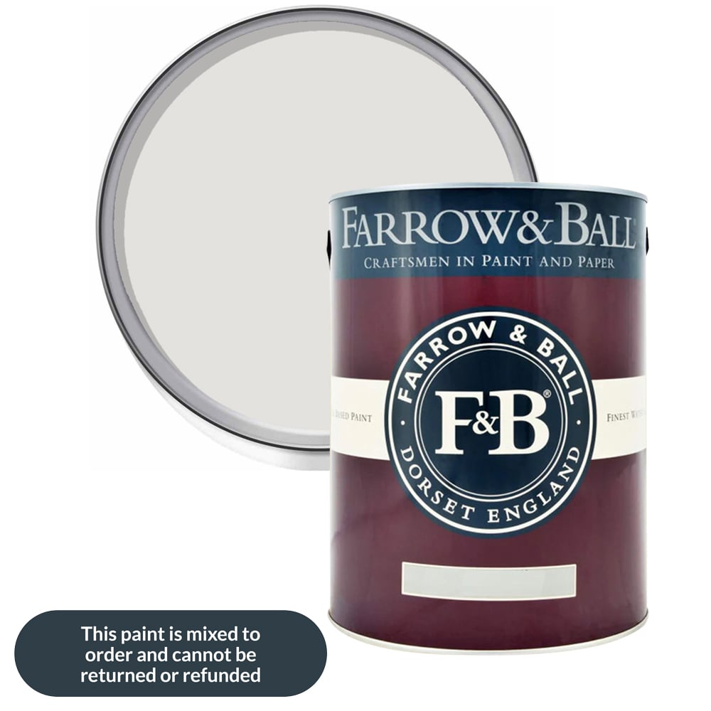 Farrow & Ball Modern Eggshell Strong White Satin Paint 5L Image 1
