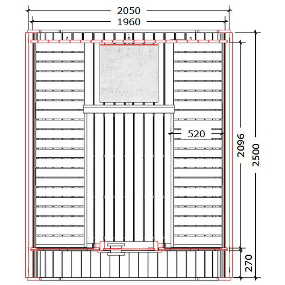 Stjarna Icon 250S Black Thermowood Outdoor Sauna 6.8 x 8.2ft Image 9