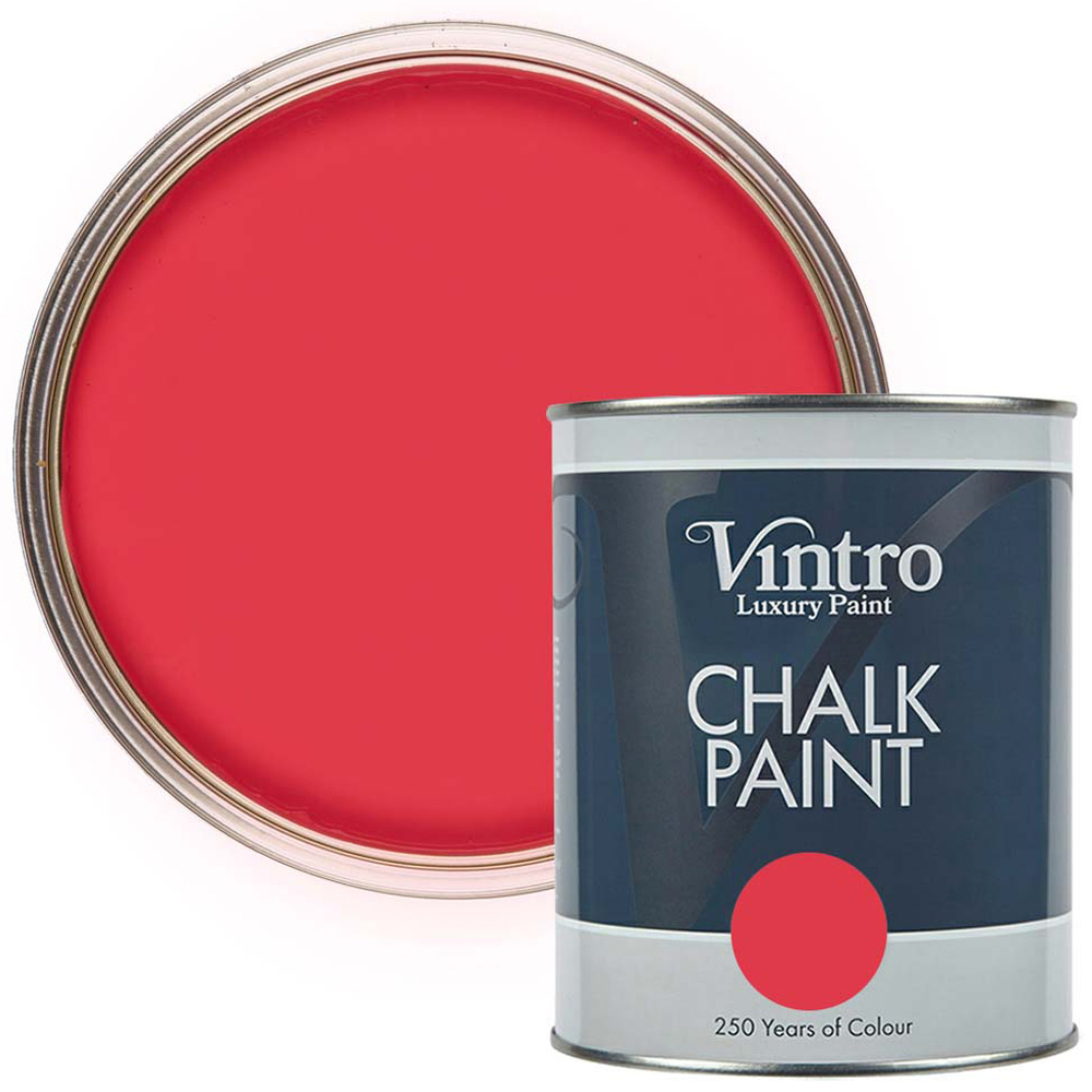 Vintro Paint Poppy Matt Finish Chalk Paint 1L Image 1