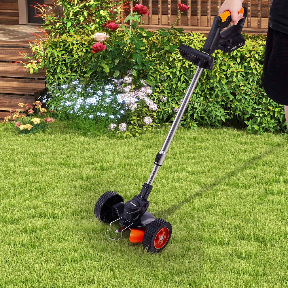 Living and Home ZX0017 Electric Cordless 20cm Lawn Mower with Battery and Charger Image 2