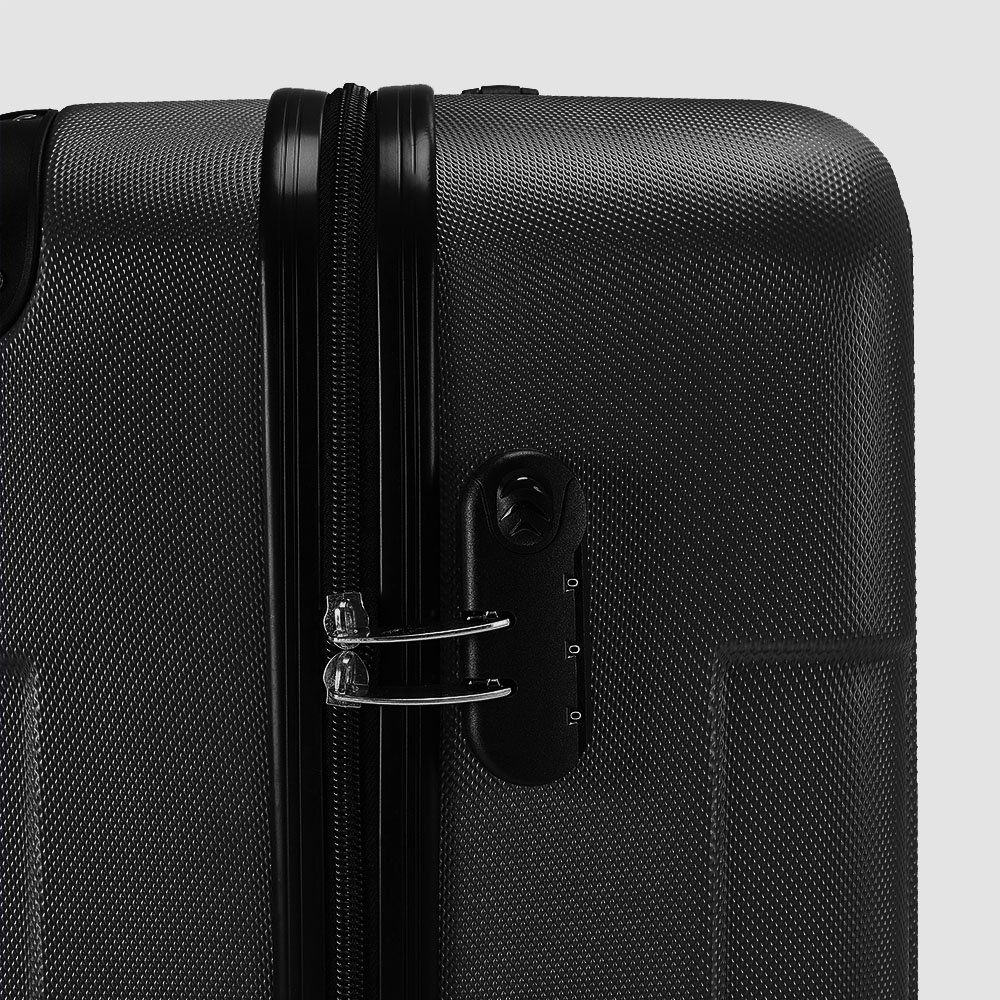 H&O Direct Medium Black Hardshell Suitcase Image 4