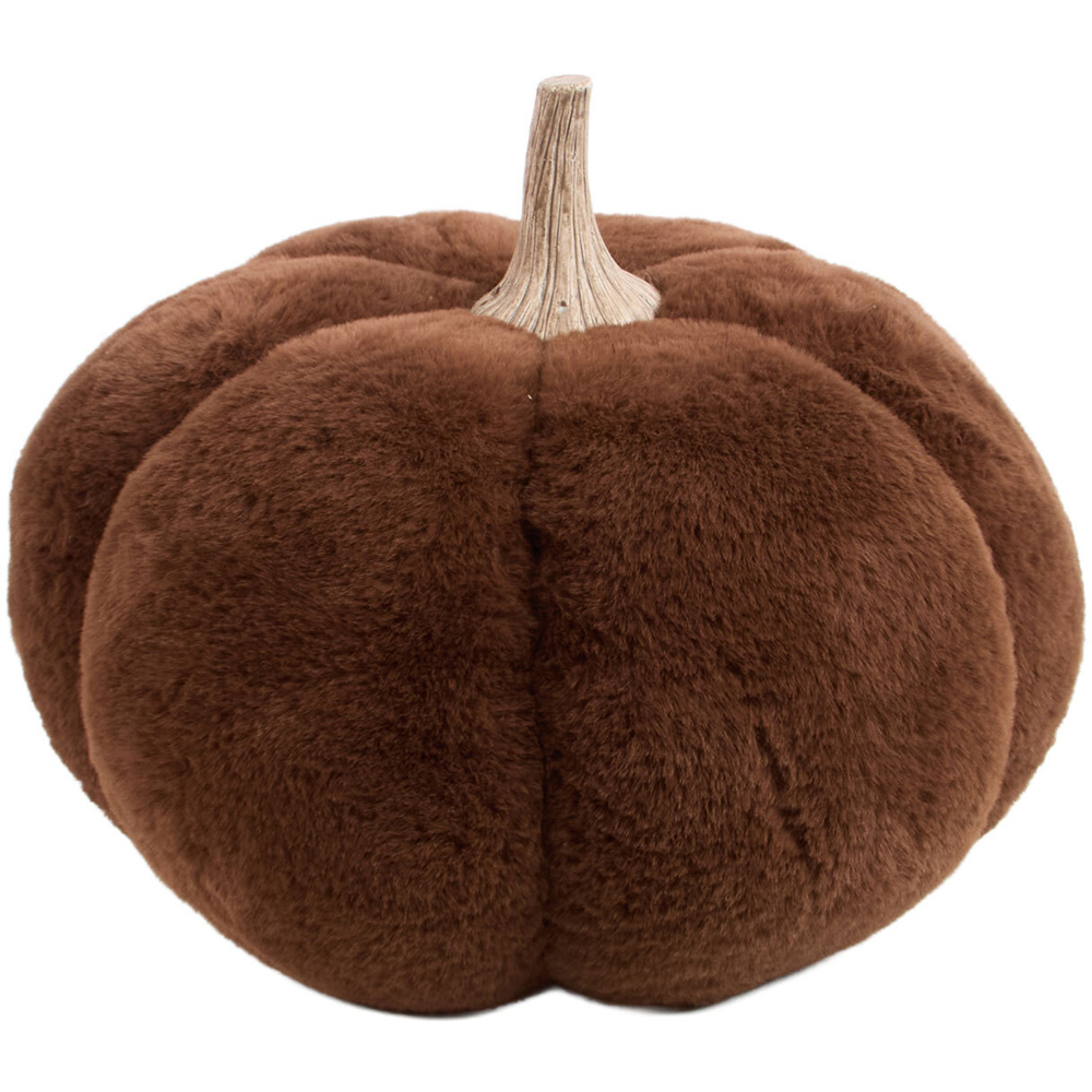 Pumpkin Faux Fur Doorstop Image 5
