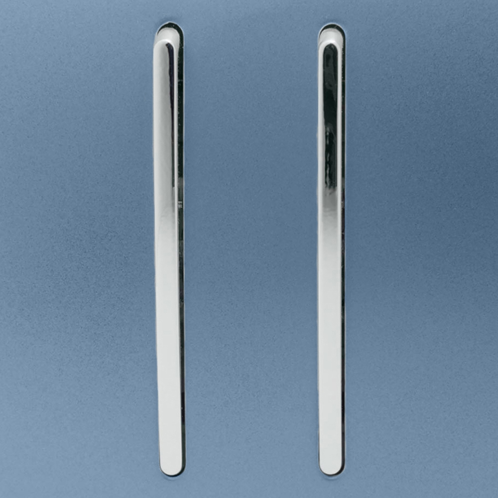 Trendi Switch 2 Gang 10amp 1 or 2 Way Sky Blue Rocker Light Switch Image 2