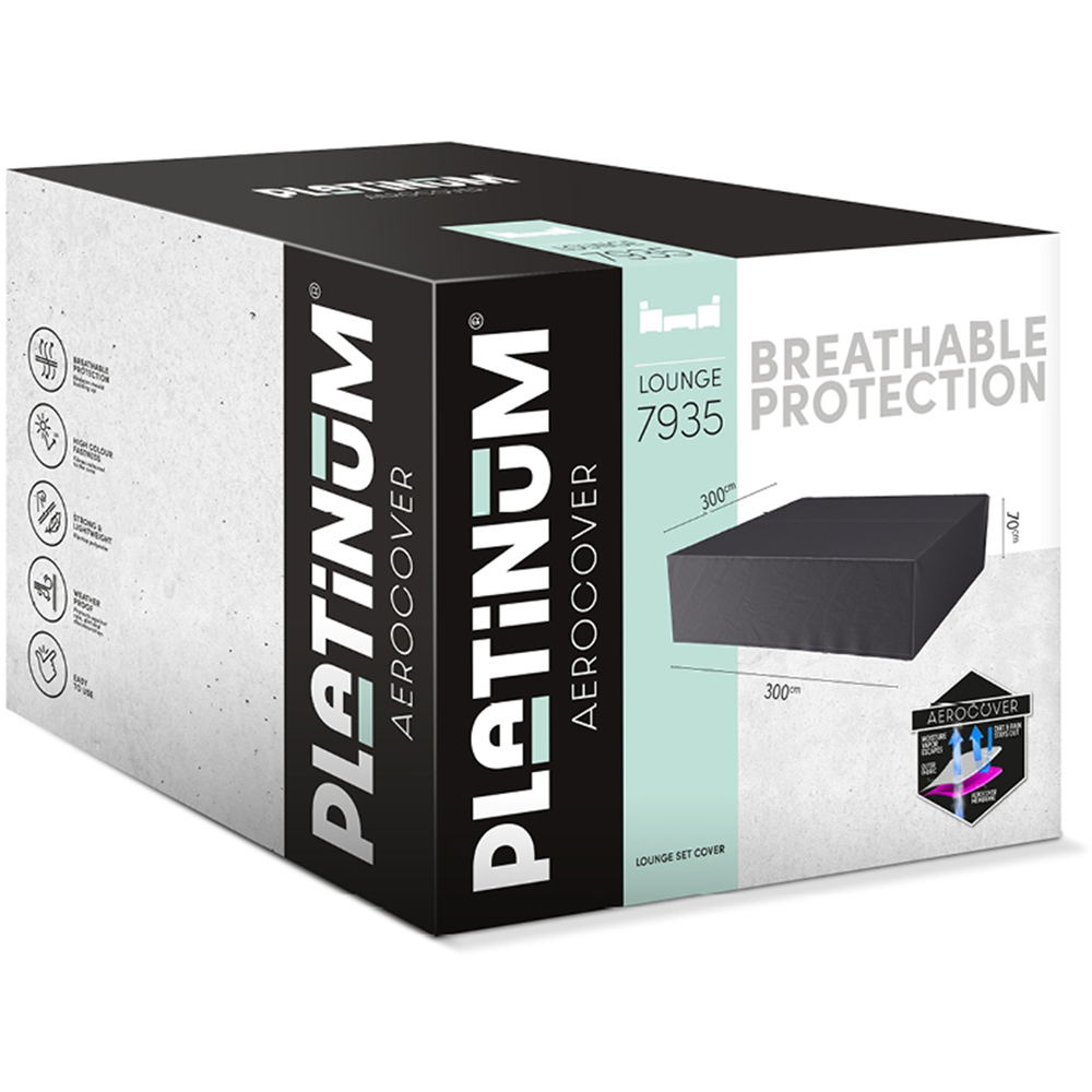 Platinum AeroCover Waterproof Square Lounge Set Cover 70 x 300 x 300cm Image 2