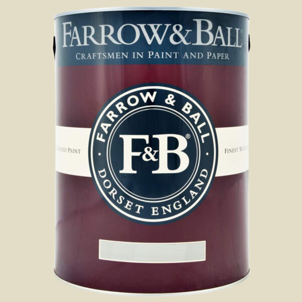 Farrow & Ball Interior Wood and Metal 1 Lime White Flat Eggshell Paint 5L Image 2