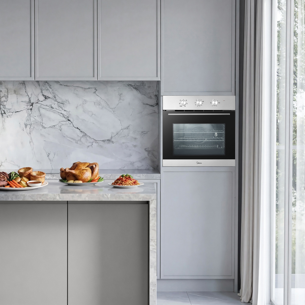 Midea Xpress MBO65M90M1-SS Stainless Steel 70L Electric Fan Oven Image 2