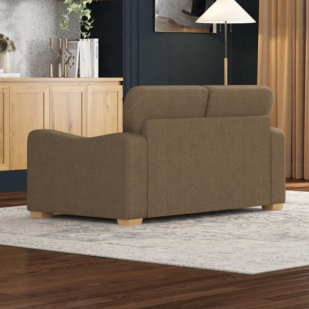 Theadford 2 Seater Nutmeg Venice Fixed Back Sofa Image 6