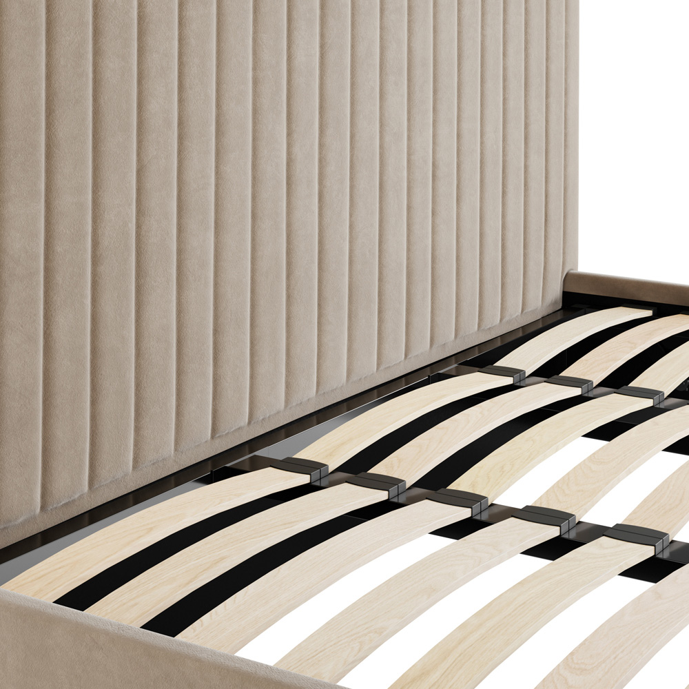 LPD Home Berlin Beige Super King Size Tall Ottoman Bed Image 6