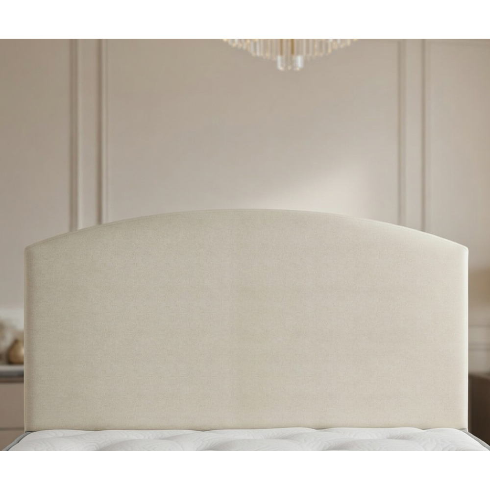 DS Living Opulence Super King Size Cream Velvet Upholstered Ottoman Bed Image 4