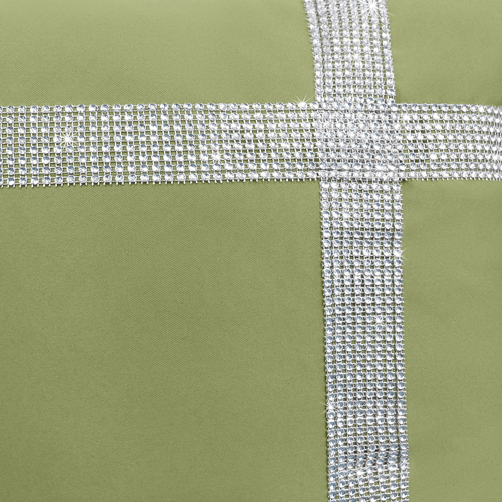 Velosso Diamante Cross Green Filled Cushion 43 x 43cm 2 Pack Image 2