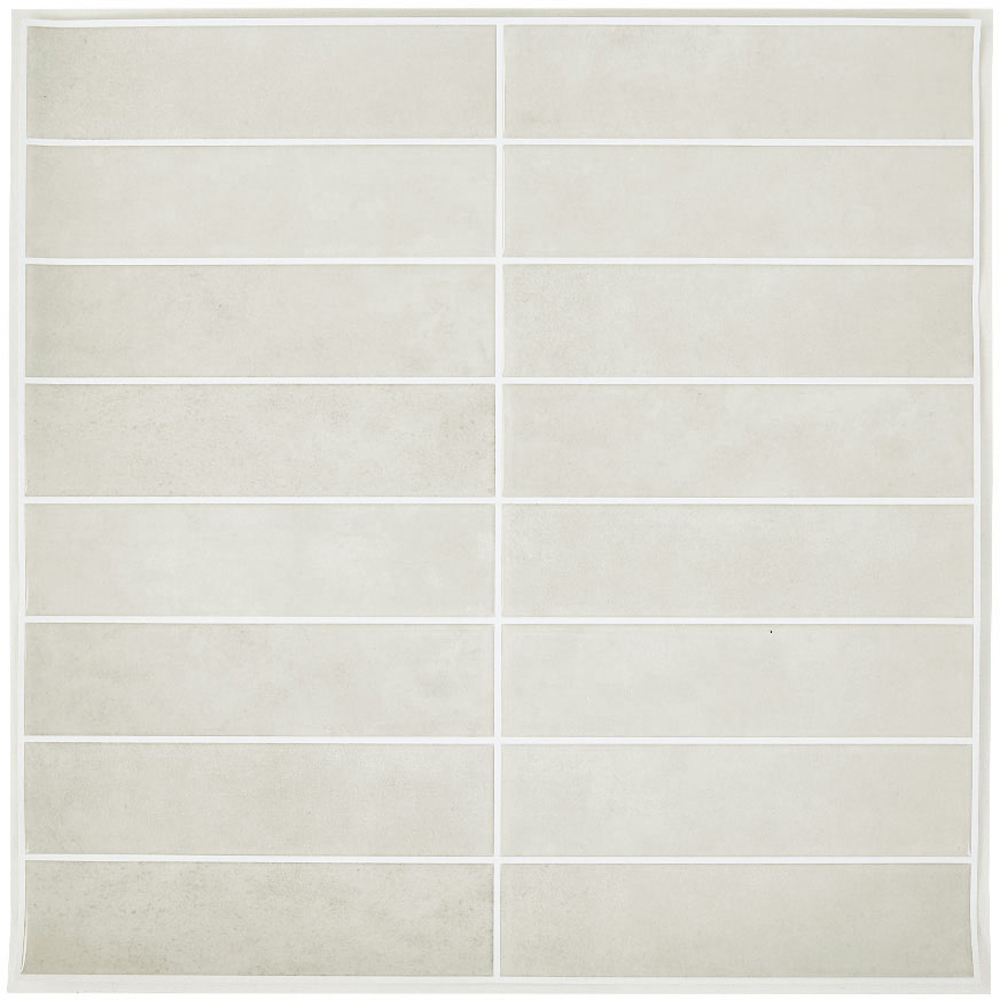 Living and Home Grid Effect Grey Apricot Peel and Stick Wall Tile Sticker 10 Pack Image 8