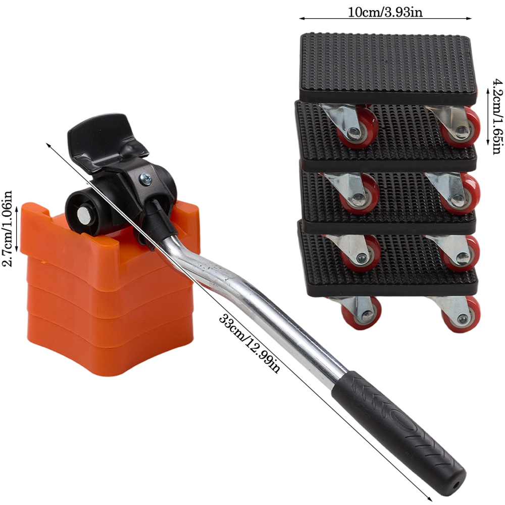 Living and Home Furniture Lifter and Slider Set with 360° Rotation Image 8