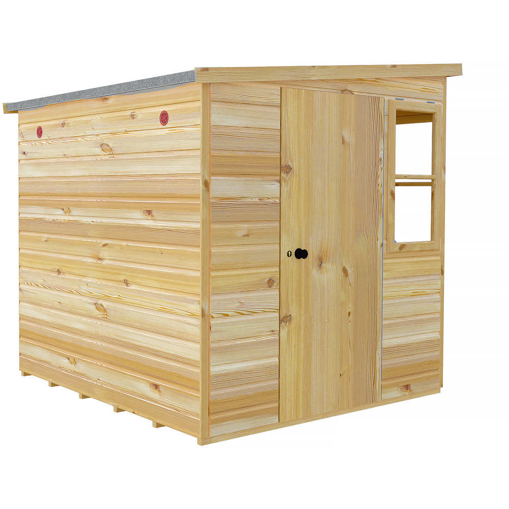 Shire 6 x 6ft Shiplap Style A Sun Pent Shed Image 5